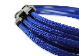 Gelid Blue Braided 6+2-pin PCIe Extension Cable - Photo 1/1