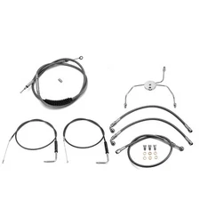 14"  Handlebar Brake Clutch Throttle Cable For Harley 96-99 FLHTCU Non-ABS