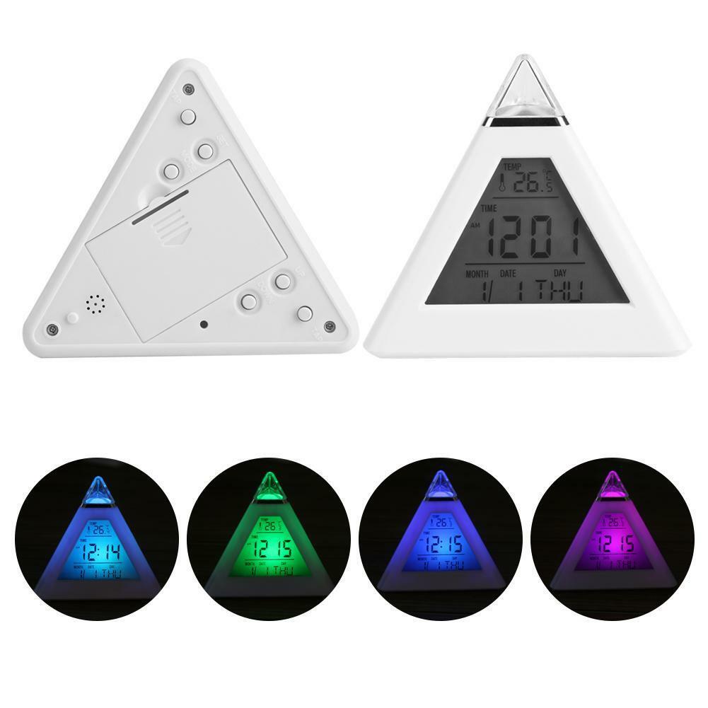 Illuminati Thermometer LED Color Changing Digital Alarm Clock White New featured image