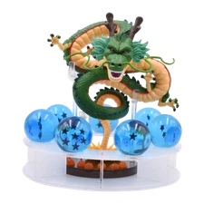 Dragon Ball Z Shenron+Blue Star Ball+Display Stand Figure Doll Model Toys Gifts