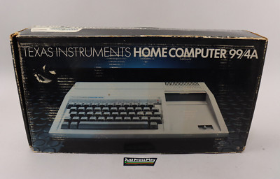 VTG 1983 Texas Instruments TI-99/4A Computer w/Box, AC Adapter, Manuals ...