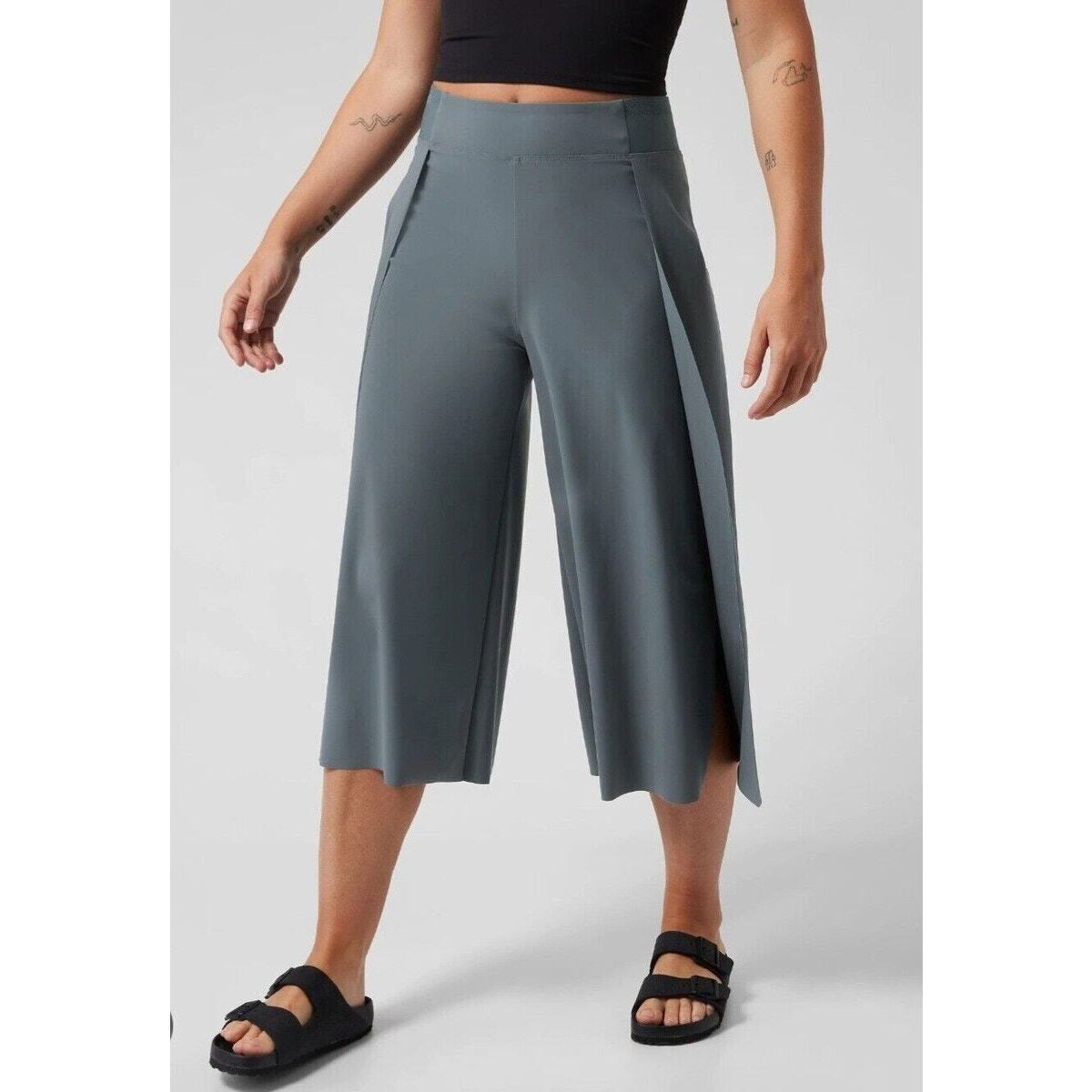 NWT Athleta Cosmic Wrap Pant- Size 6- Blue/Grey