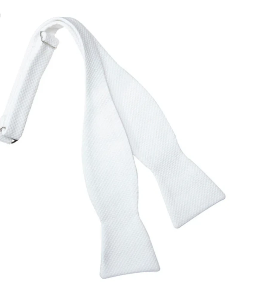 White Pique Full Back Vest and Bow Tie - Image 3 of 3