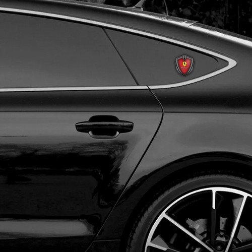 Ferrari Metal Shield Emblem size 60/65mm silicone ,Best Gift Auto Accessories - Picture 7 of 8