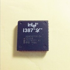 1PCS Advanced Math Coprocessor IC INTEL PLCC-68 N80387SX-20 N80387SX20 N80387SX