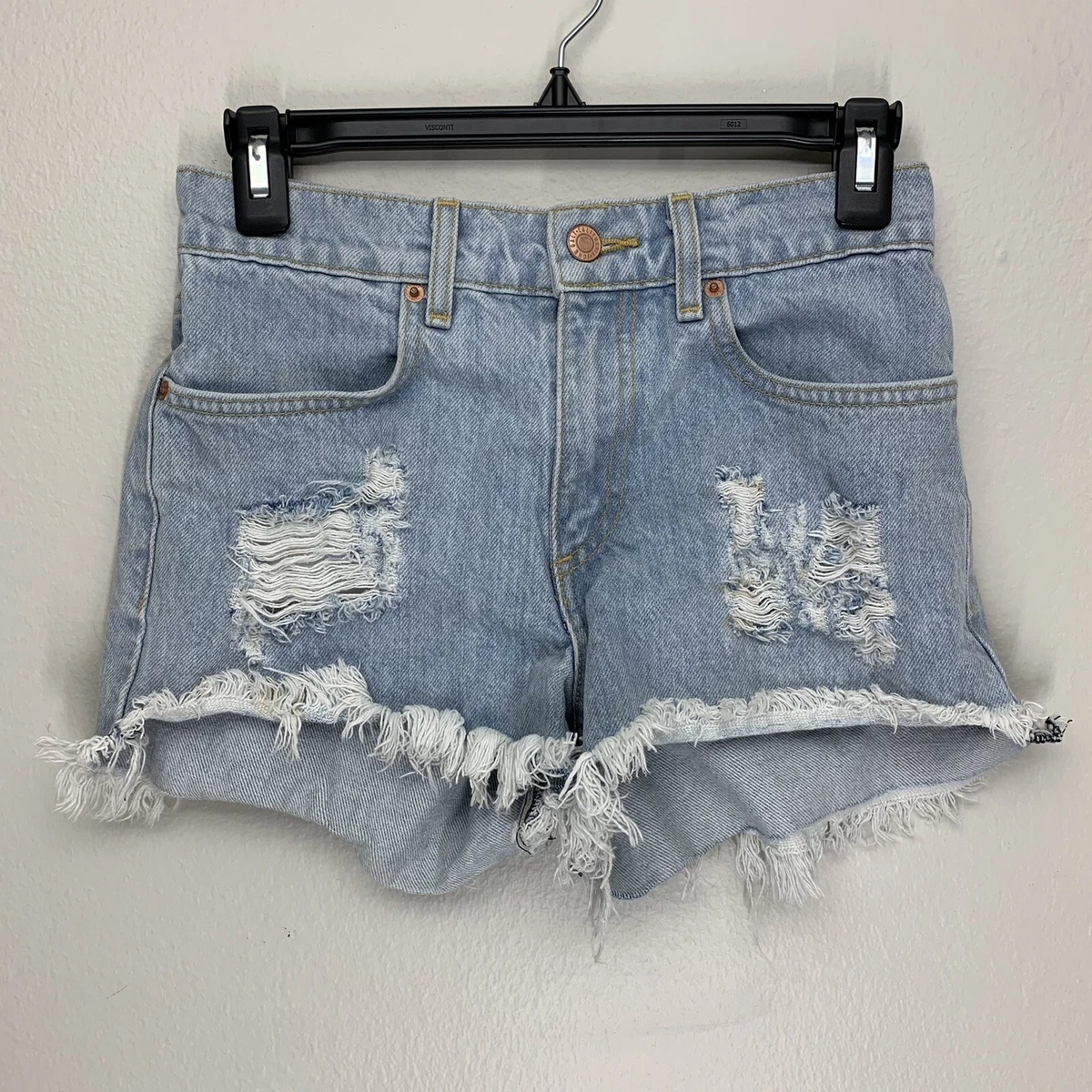 BRANDY MELVILLE Distressed Jean Shorts  Distressed jean shorts, Distressed  jeans, Clothes design