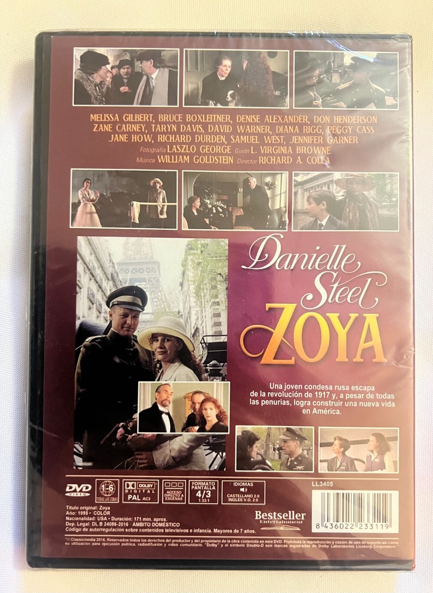 Danielle Steel Zoya NEW 2-DVD Set Richard A. Colla Melissa Gilbert