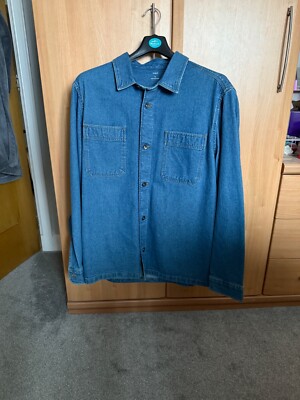 Clothing Mens Heavy Denim Shirt Heavyweight Denim Shirt Coat