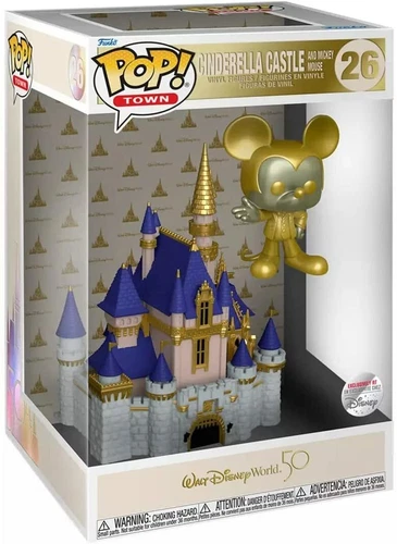 Funko Pop Town #26: Walt Disney World 50th - Cinderella Castle & GOLD Mickey