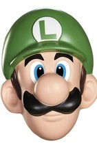 LUIGI ADULT CHILD 14 MASK SUPER MARIO BROTHERS COSTUME PARTY