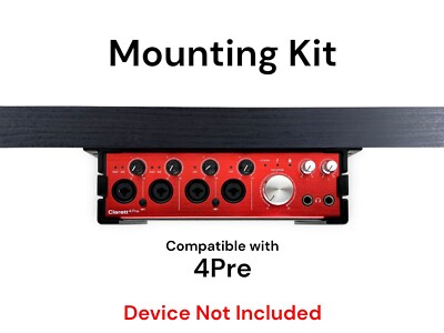 Desk Mount Kit for Focusrite Clarett / Clarett+ 4Pre - Under Desk Mount Brackets