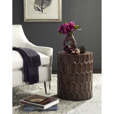 SAFAVIEH Corey Side Tables | Antique Copper |