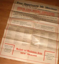 1915 new orleans big broadside promotes Chamber of Commerce convention LOUISIANA