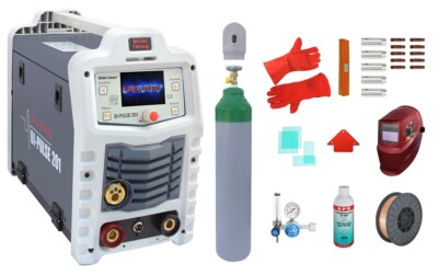 Schweißgerät Bi-Pulse 201 Inverter  200A MIG/MAG/WIG DC Lift/MMA/FCAW Pulse set