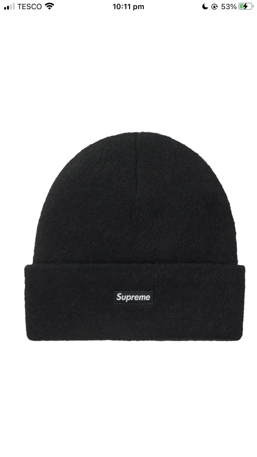 Supreme Mohair Beanie noir