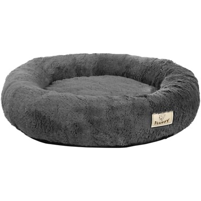Weiches Hundebett Mit Erhöhten Rändern – 60x60x20 Cm, Waschbar, Rutschfest, Für Kleine Bis Mittelgroße Hunde (Rose)