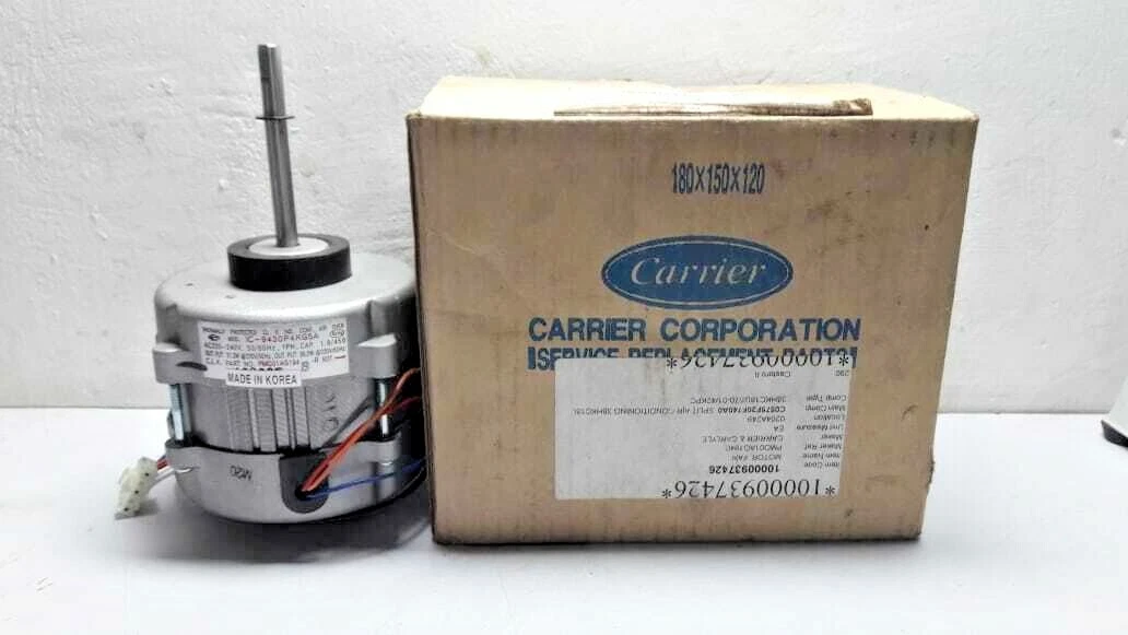Carrier IC 9430P4KG5A Part No PMO01AG194 Fan Motor Ac 220 240V 50