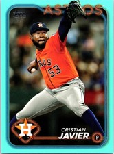 2024 Topps #269 Cristian Javier Aqua