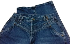 Women's 17/18 ROCKIES High Rise Bare Bottom Blue Jeans Denim Bottoms