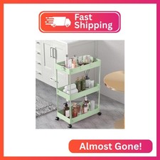 SPACELEAD 3 Tier Rolling Cart with Wheels, Storage Craft Art Trolley Organizer S