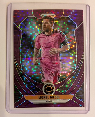 2025 Prizm FIFA Club World Cup Lionel Messi Purple Pulsar /75 🔥🔥