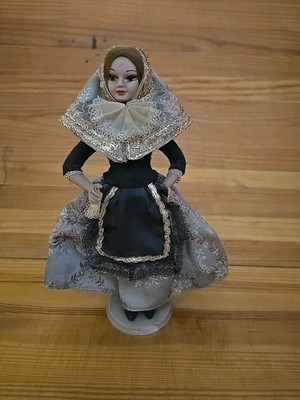 Beibi Vintage Spanish Doll Mallorquin Flamenco Doll Muneca Artesania - 22 CM