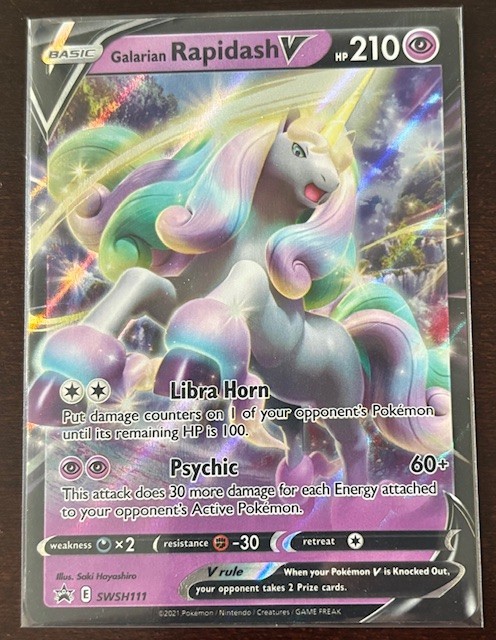 what booster packs are in galarian rapidash v box Amazon.com: Pokemon TCG: Galarian Rapidash V Box : Toys & Games main image 1