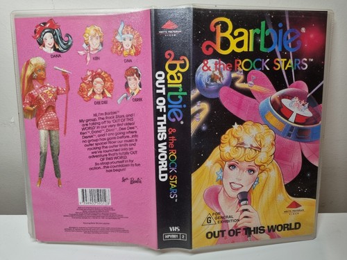 Barbie & The Rockstars 1987 VHS Video Cassette Mattel Out Of This World - Picture 2 of 9