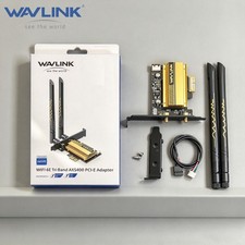 WAVLINK AX5400 PCIe WiFi 6E Card Desktop Network Adapter Bluetooth5.3 Tri-Band