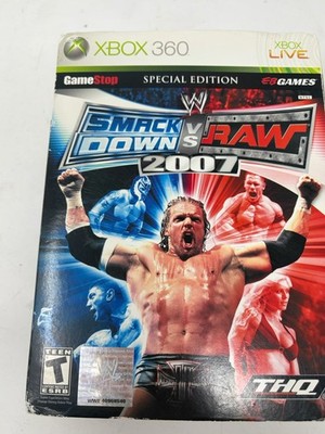 Smack Down vs Raw 2007 Xbox 360 Special Edition GameStop EBGames Complete Works