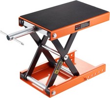 Heavy Duty Motorcycle 1100lb Scissor Jack Lift Wide Deck Hoist Stand Atv Bike Bl