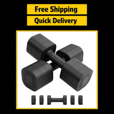 Adjustable Dumbbell Set - 2 Weights for Home Gym, Fitness Training for Men & Wom