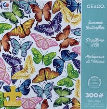 Summer Butterflies Puzzle 300 Large Pieces New Sealed Jigsaw Puzzle by Ceaco