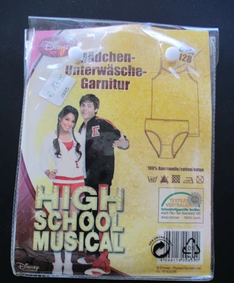 Mädchen Unterwäsche Disney HSM Set Unterhemd&Slip Gr.128 Weiß OSTER-SPETZIAL - Bild 1 von 2