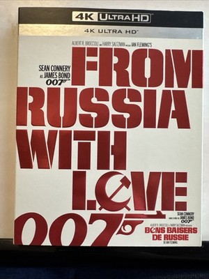 James Bond 007 From Russia with Love (4K UHD) Slipcover - Sean Connery OOP Mint