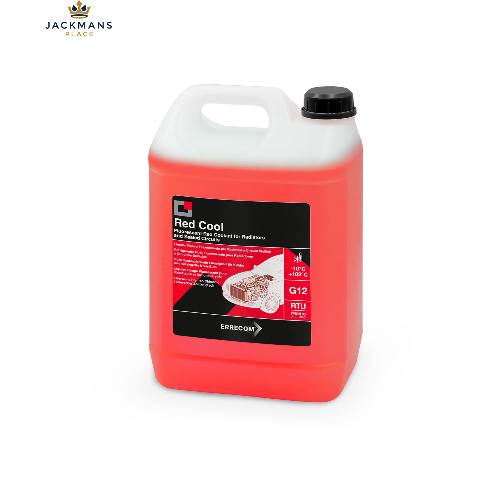 Errecom Red Cool Antifreeze -10c/+103c Fluorescent Formulation Organic Based New - Image 3