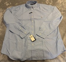 XLT Men's Ralph Lauren Button-Down Oxford Performance Shirt Blue