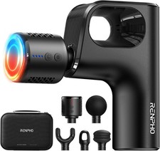 RENPHO Active Mini Thermacool Massage Gun with Heat and Cold, Thumb Loop