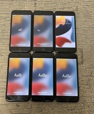  LOT OF 6 Apple IPhone 7 Model A1778 Jet Black 32GB Carrier Locked AT T Grade B