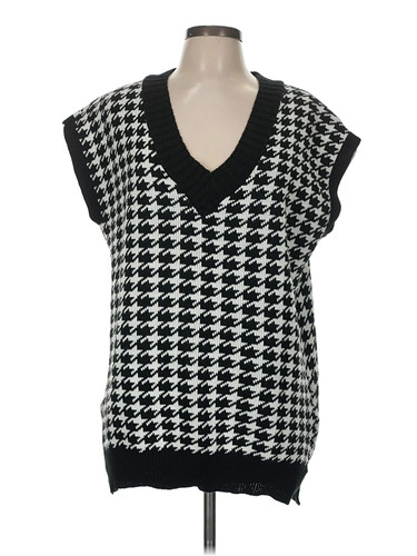 Rebellious Women Black Sweater Vest M