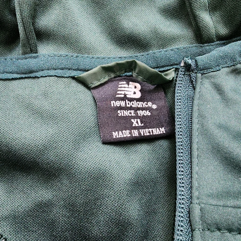 Chaqueta cortavientos New Balance para mujer XL suéter con capucha verde ligero Foto 4 de 4