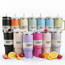 2026 Autumn Large Capacity Water 40 Oz Cup Handle Straw Insulated Bottle Mug