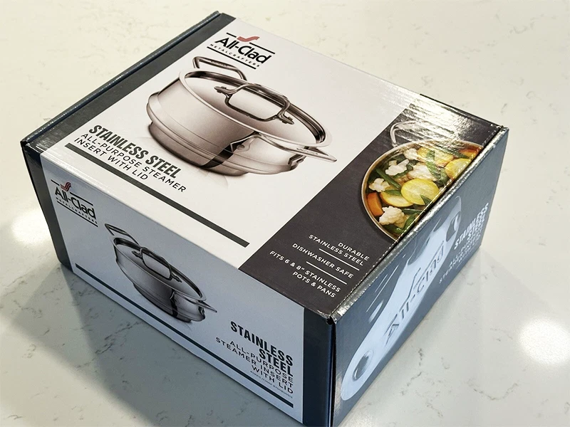 All-Clad Specialty Stainless Steel Universal Steamer with lid, 3 Quart $90retail