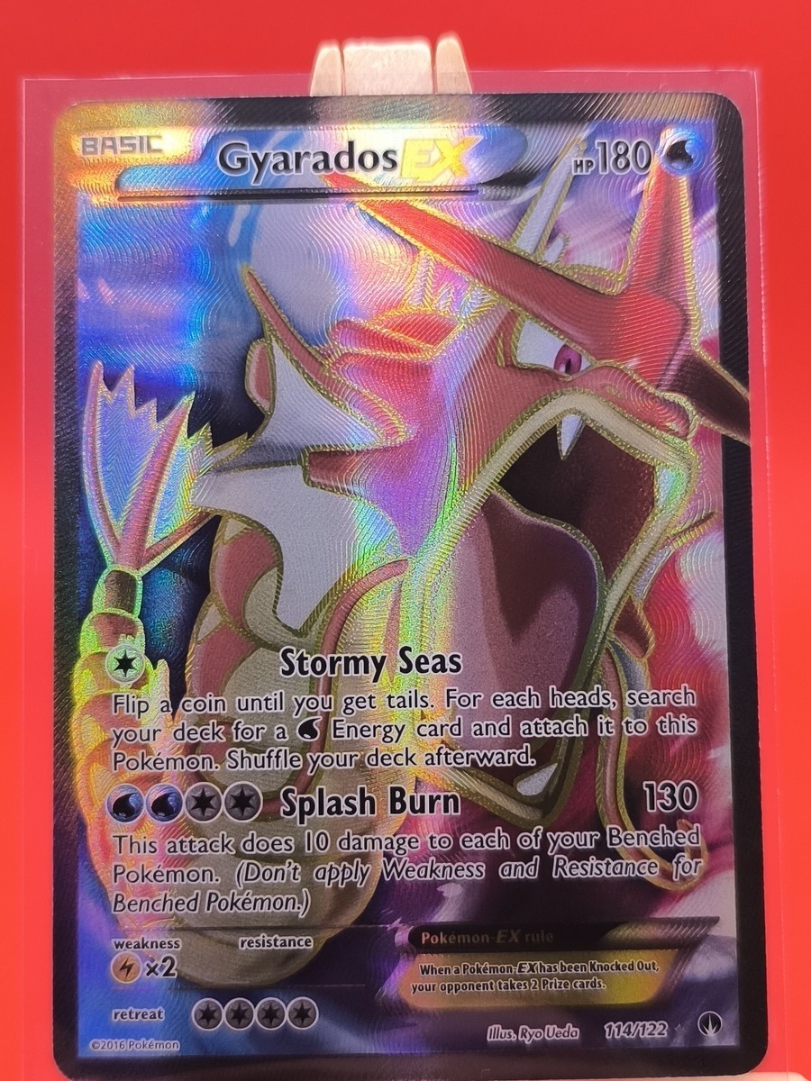Shiny Gyarados EX 114/122 Breakpoint Ultra Rare Full Art Holo Pokemon Card  | eBay