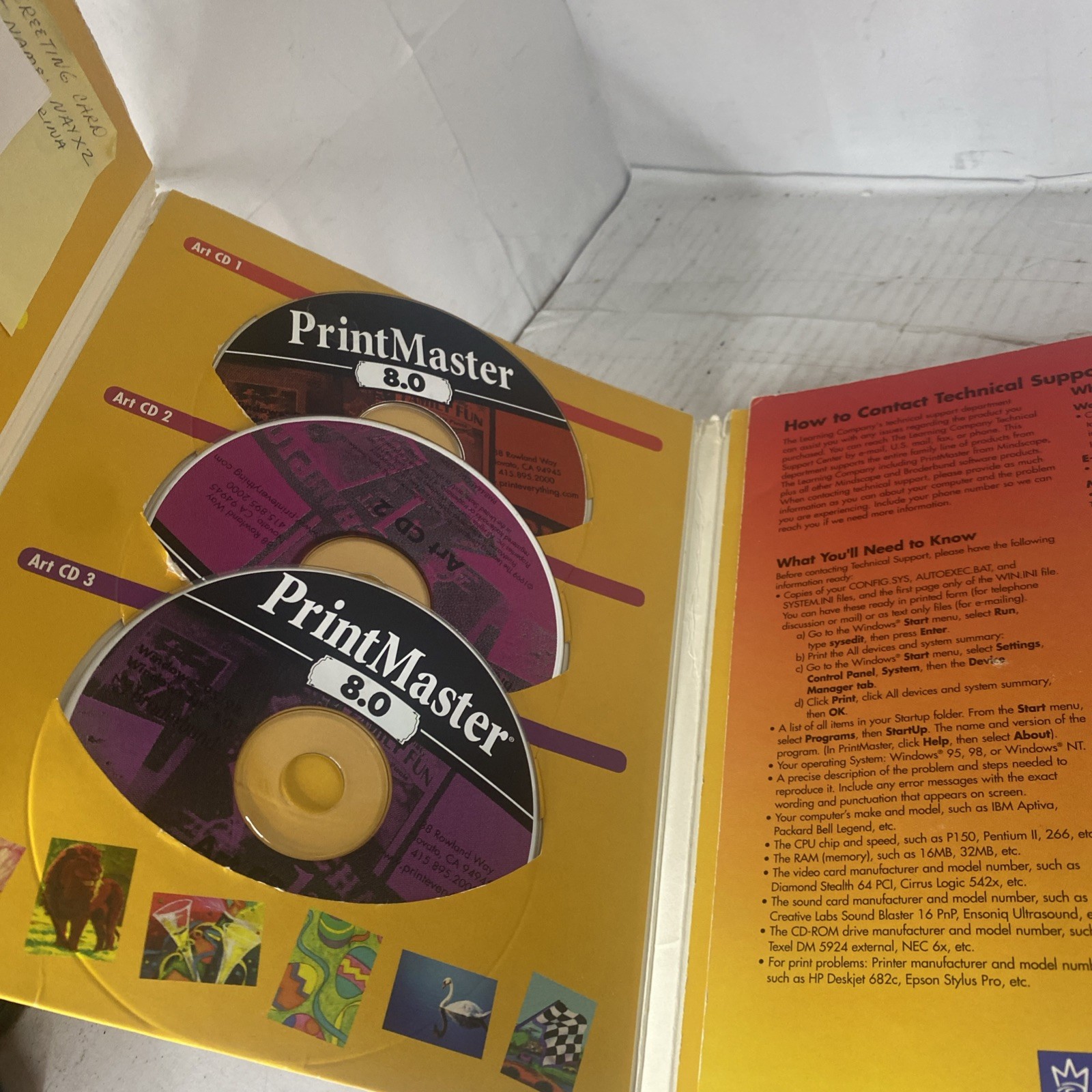 Print master platinum 8.0 11 CD’s Install Program & Art CDs From ...