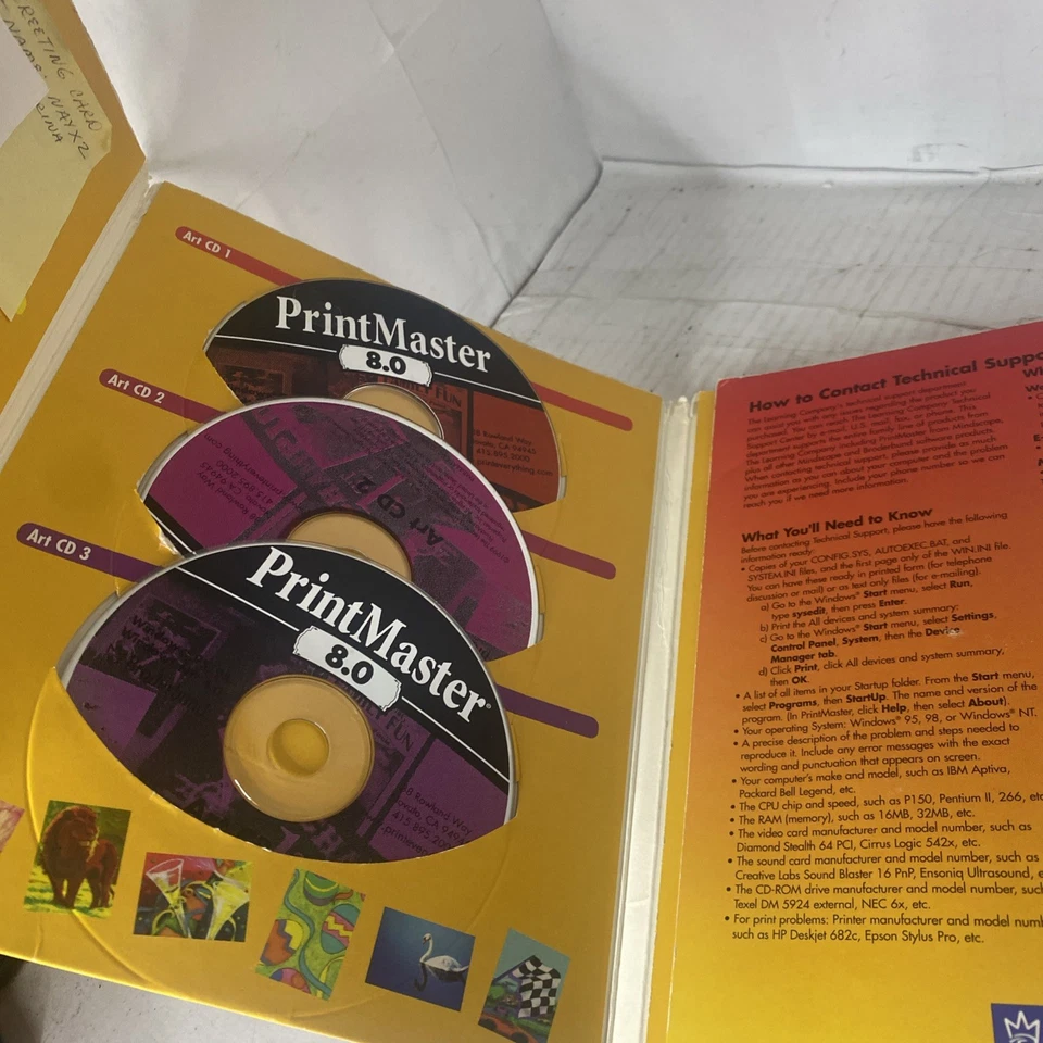 Print master platinum 8.0 11 CD’s Install Program & Art CDs From Broderbund - Image 4 of 4