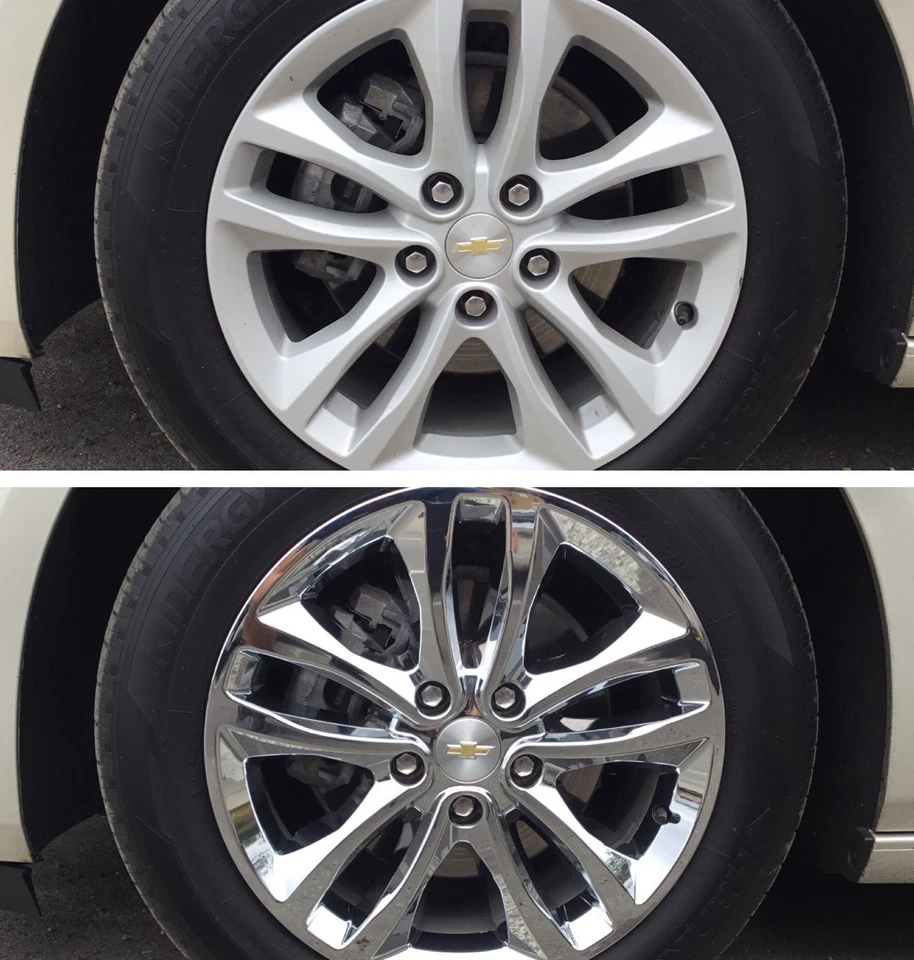 2016-2018 Chevrolet Malibu LT или гибрид 17 дюймов хромированные колесные диски # 7571P-C КОМПЛЕКТ/4 - Изображение 3 из 3
