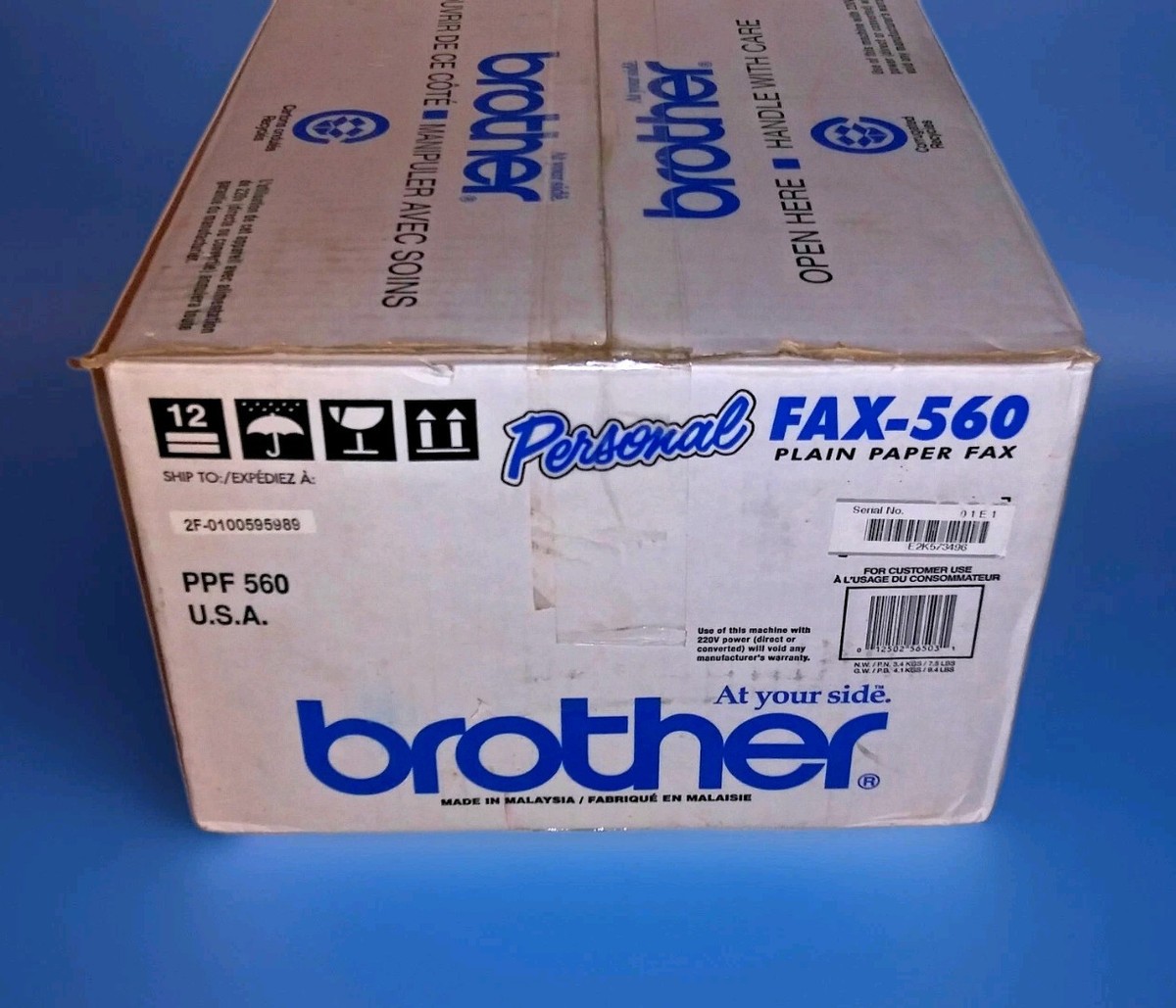 Brother FAX-560 Personal Plain Paper Fax Phone - White for sale Brother FAX-560 Personal Plain Paper Fax Phone - White for sale