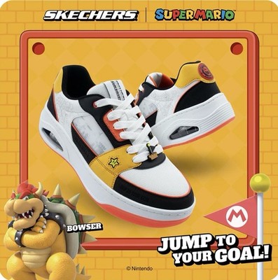 SKETCHERS x Nintendo Super Mario Shoes Bowser Edition US Men s Size 10