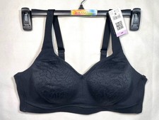 NWT Wacoal Women's 40D Inside Job Wireless Full-Coverage Bra 852345 black